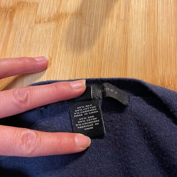 Marc by Marc Jacobs twilight navy multi cardigan silk cotton cashmere blend - Picture 4 of 10